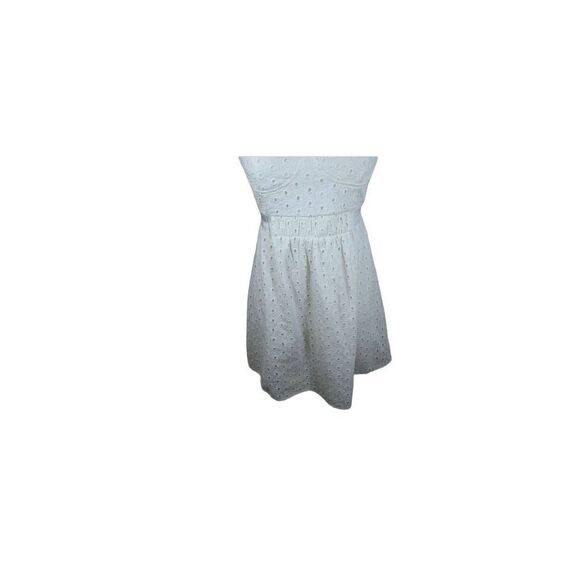 WET SEAL WHITE EYELET STRAPLESS DRESS SZ.M EUC. - Picture 2 of 5